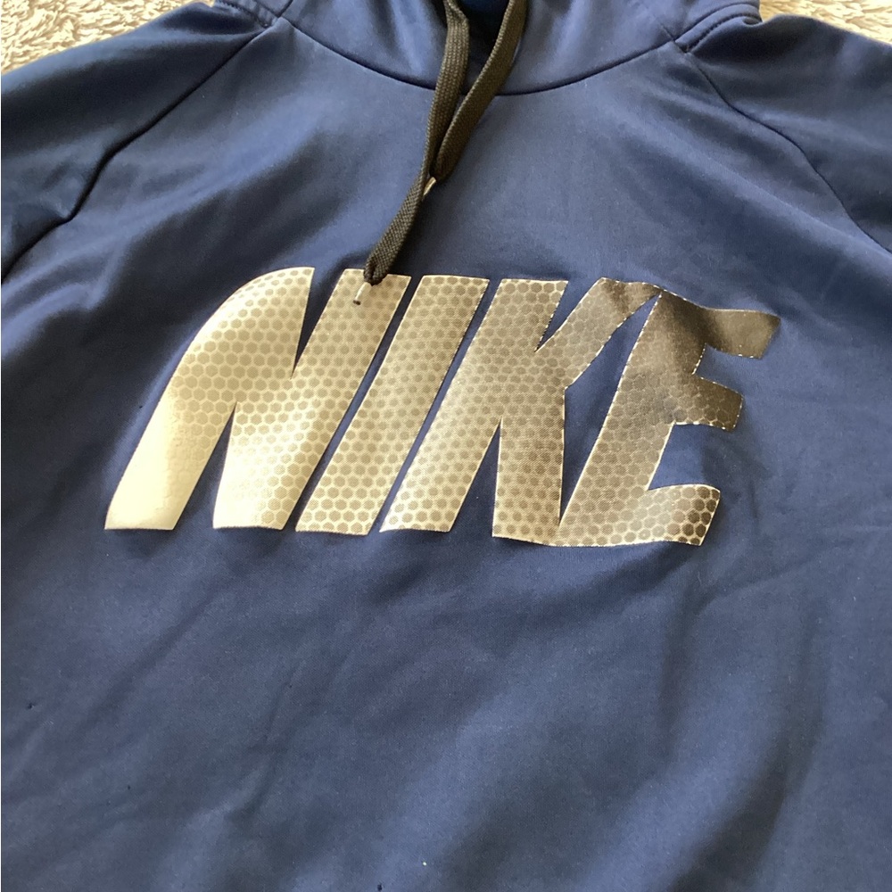 Nike Navy Hoodie with Black Accents